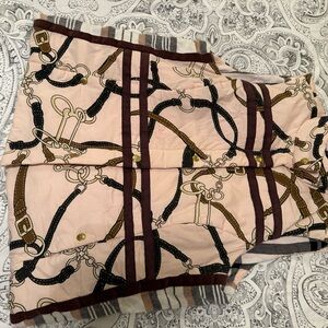 Light Baby PinkEquestrian Print Winter Vest Women’s XL by Dizzy Lizzie